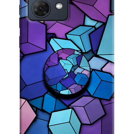 Cubic Abstract Moto G54 5G Pop Case by Casekaro