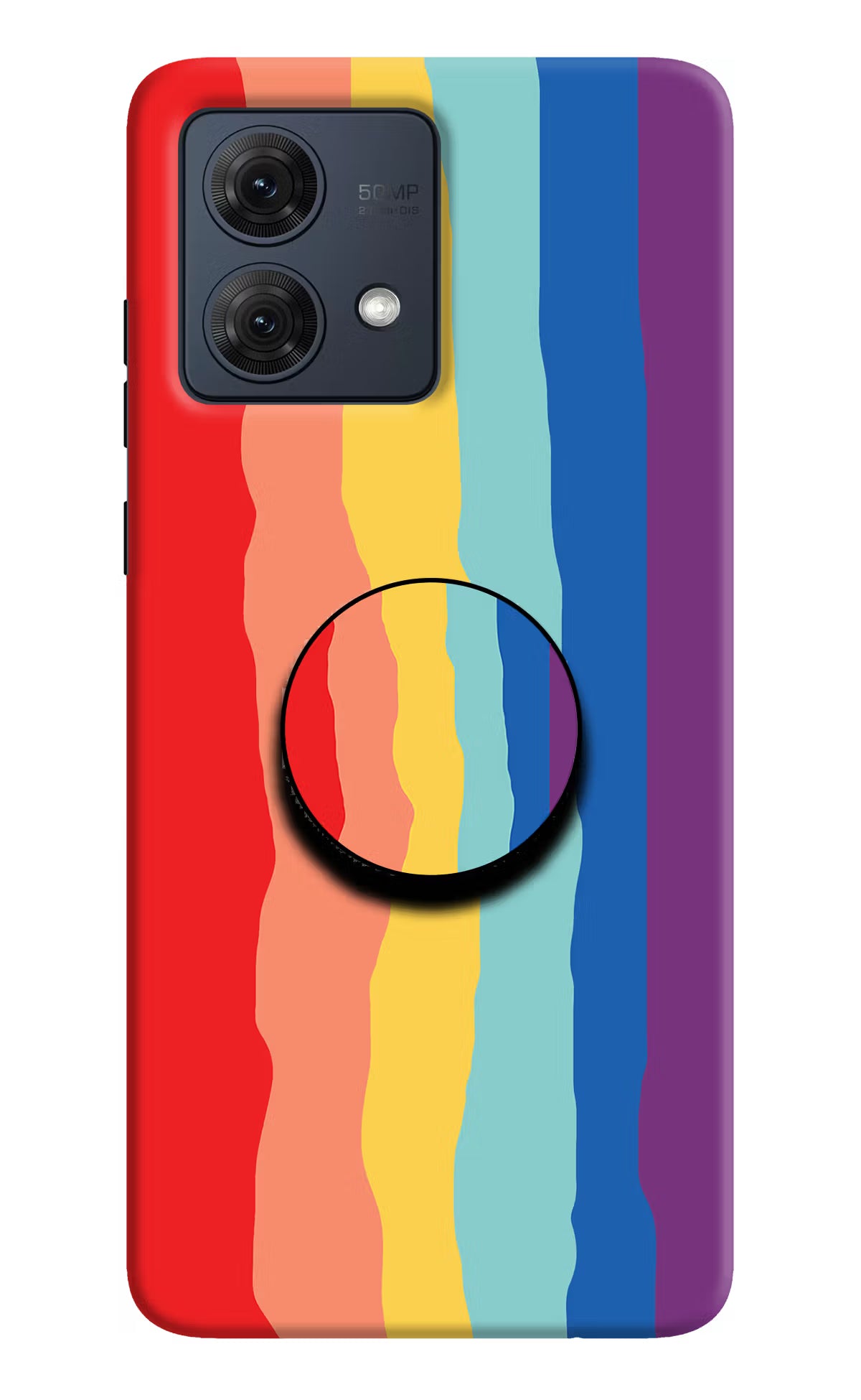 Rainbow Moto G54 5G Pop Case by Casekaro