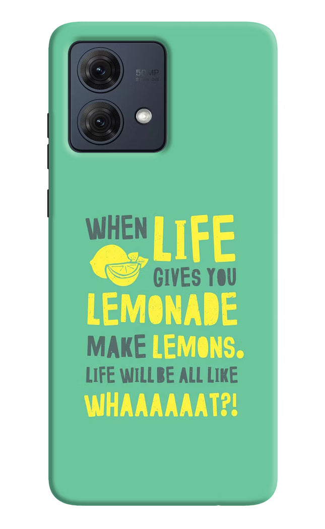 Quote Moto G84 5G Hard Case Back Cover by Casekaro