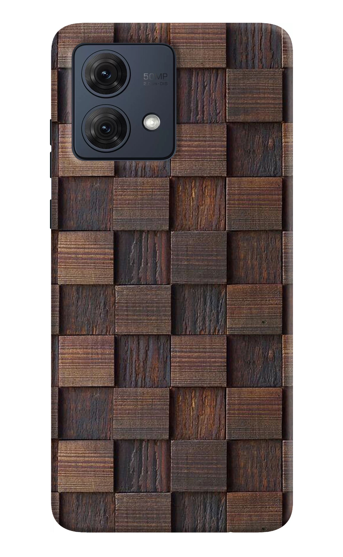 Wooden Cube Design Moto G84 5G Back Cover