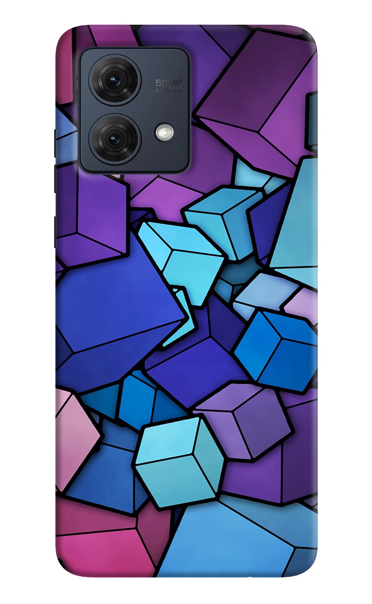 Cubic Abstract Moto G84 5G Back Cover