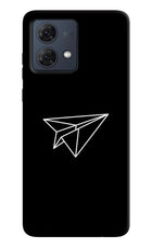 Paper Plane White Moto G84 5G Hard Case Back Cover by Casekaro