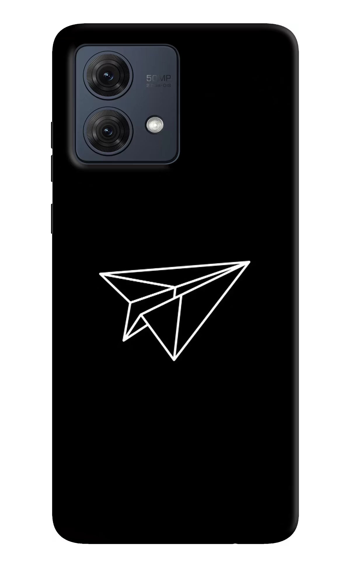 Paper Plane White Moto G84 5G Hard Case Back Cover by Casekaro