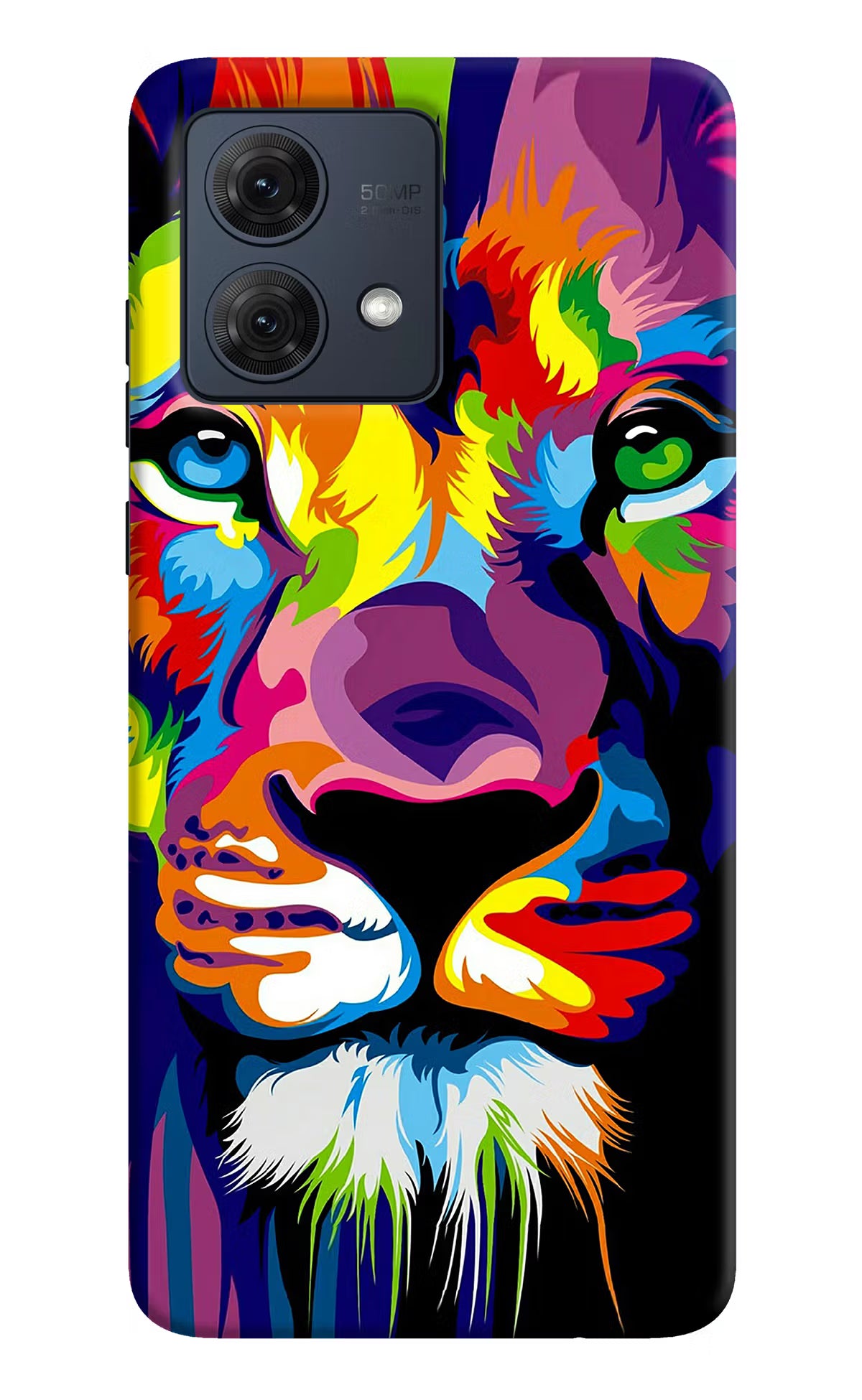 Lion Moto G84 5G Hard Case Back Cover by Casekaro