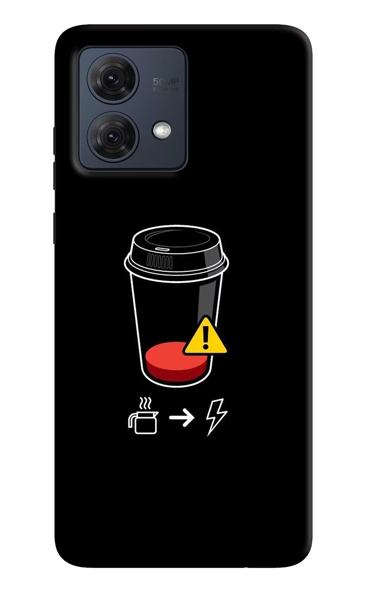 Coffee Moto G84 5G Hard Case Back Cover by Casekaro