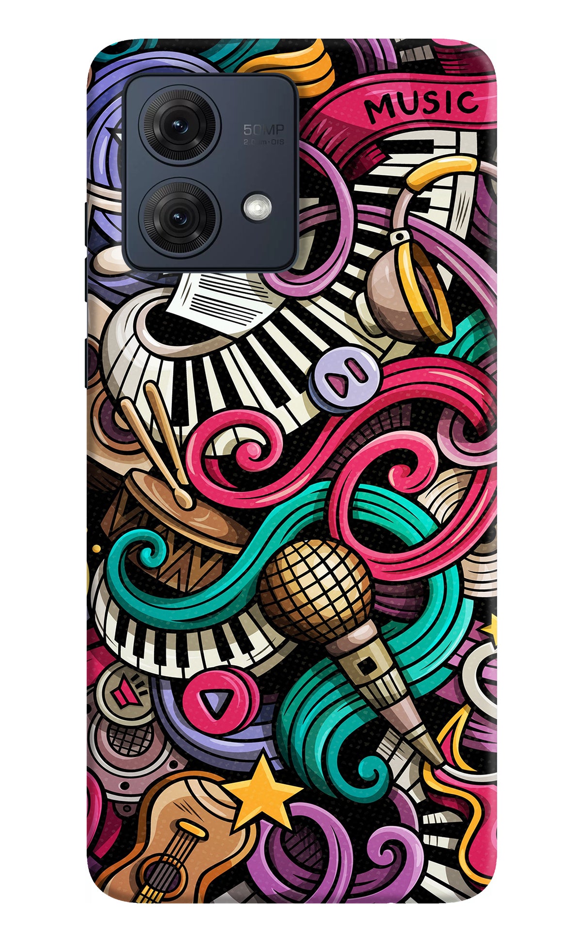 Music Abstract Moto G84 5G Back Cover