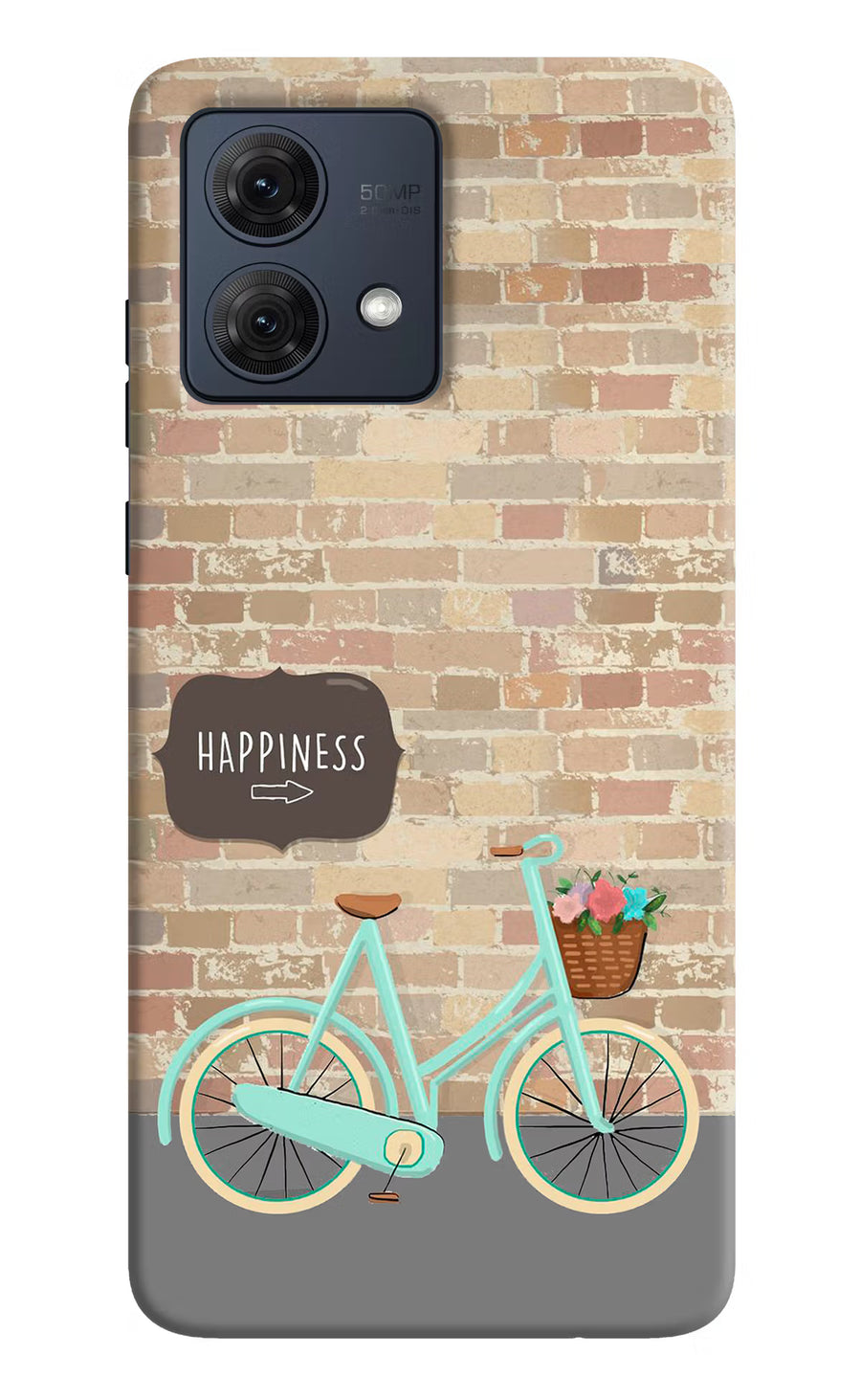 Happiness Artwork Moto G84 5G Back Cover, Hard case