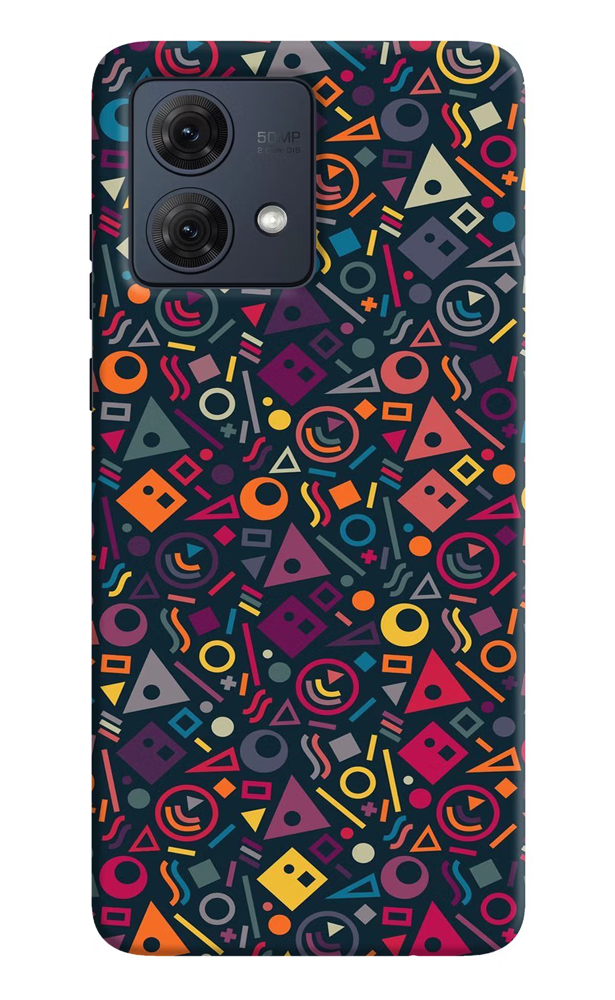 Geometric Abstract Moto G84 5G Hard Case Back Cover by Casekaro