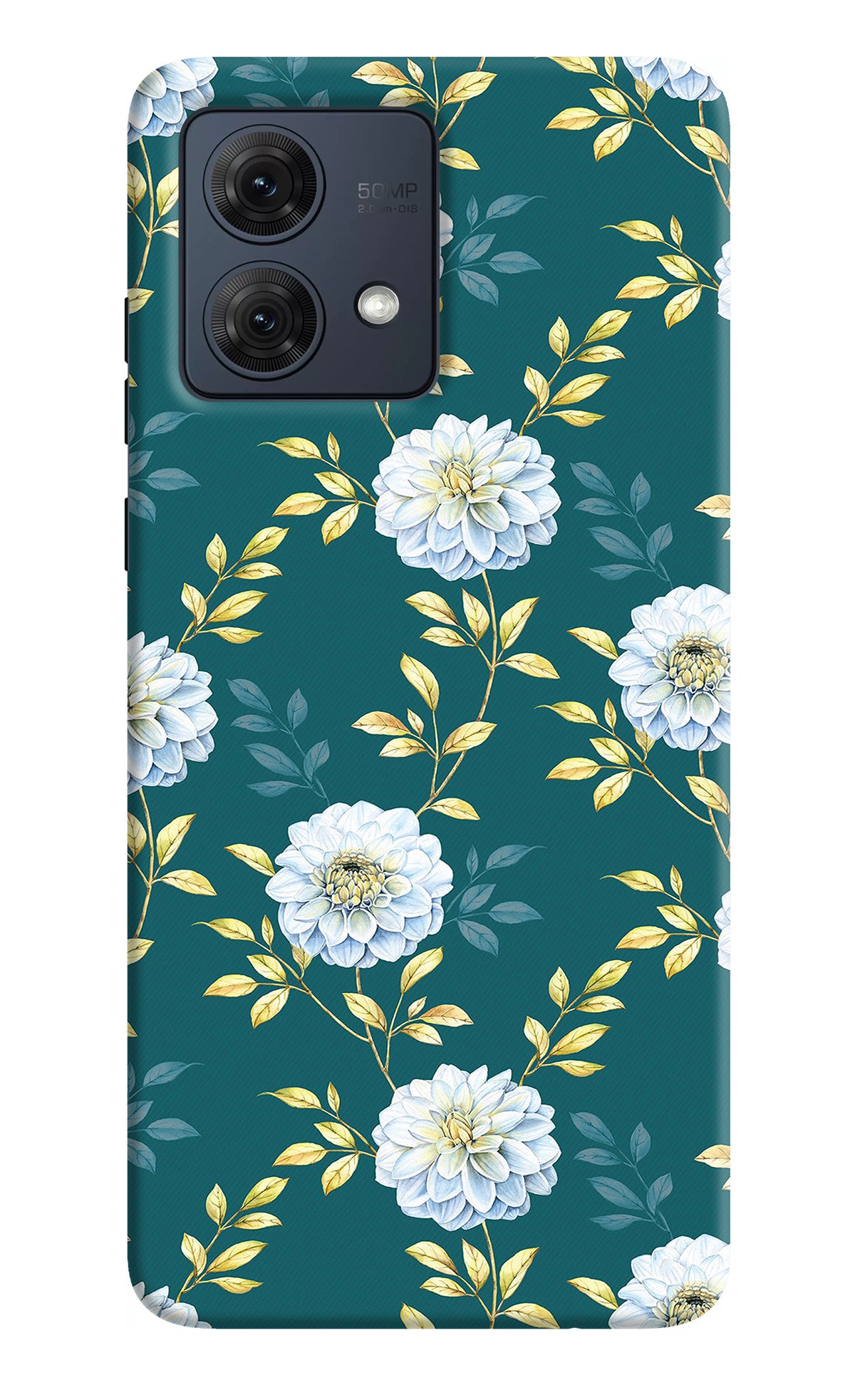 Flowers Moto G84 5G Back Cover