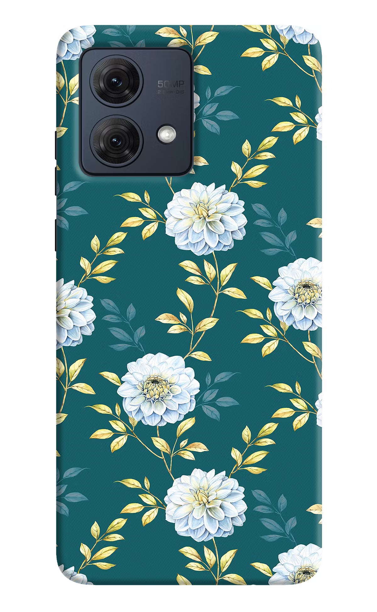 Flowers Moto G84 5G Hard Case Back Cover by Casekaro