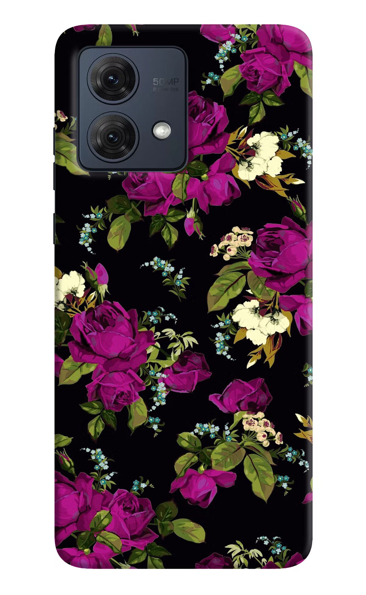 Flowers Moto G84 5G Hard Case Back Cover by Casekaro