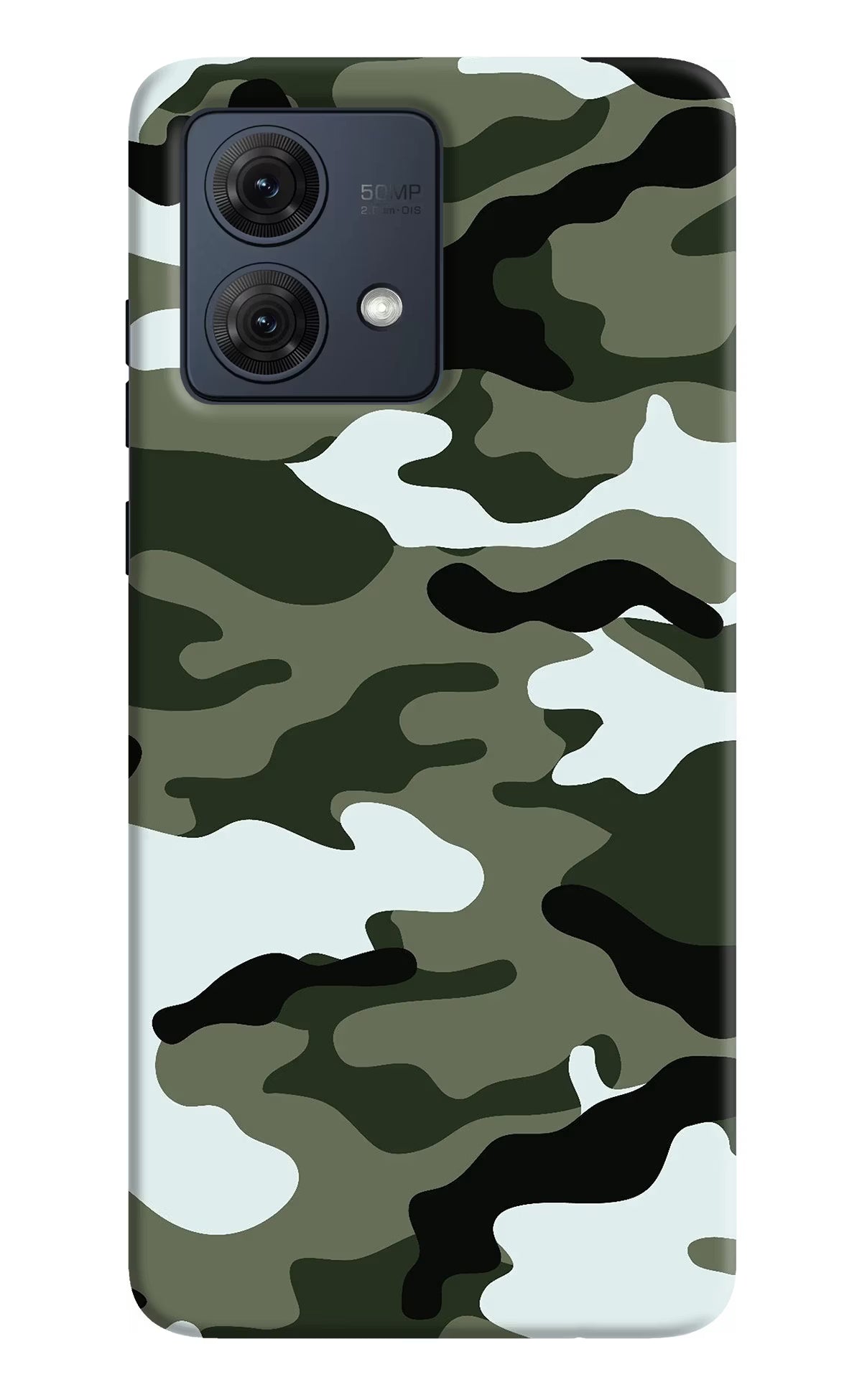 Camouflage Moto G84 5G Hard Case Back Cover by Casekaro
