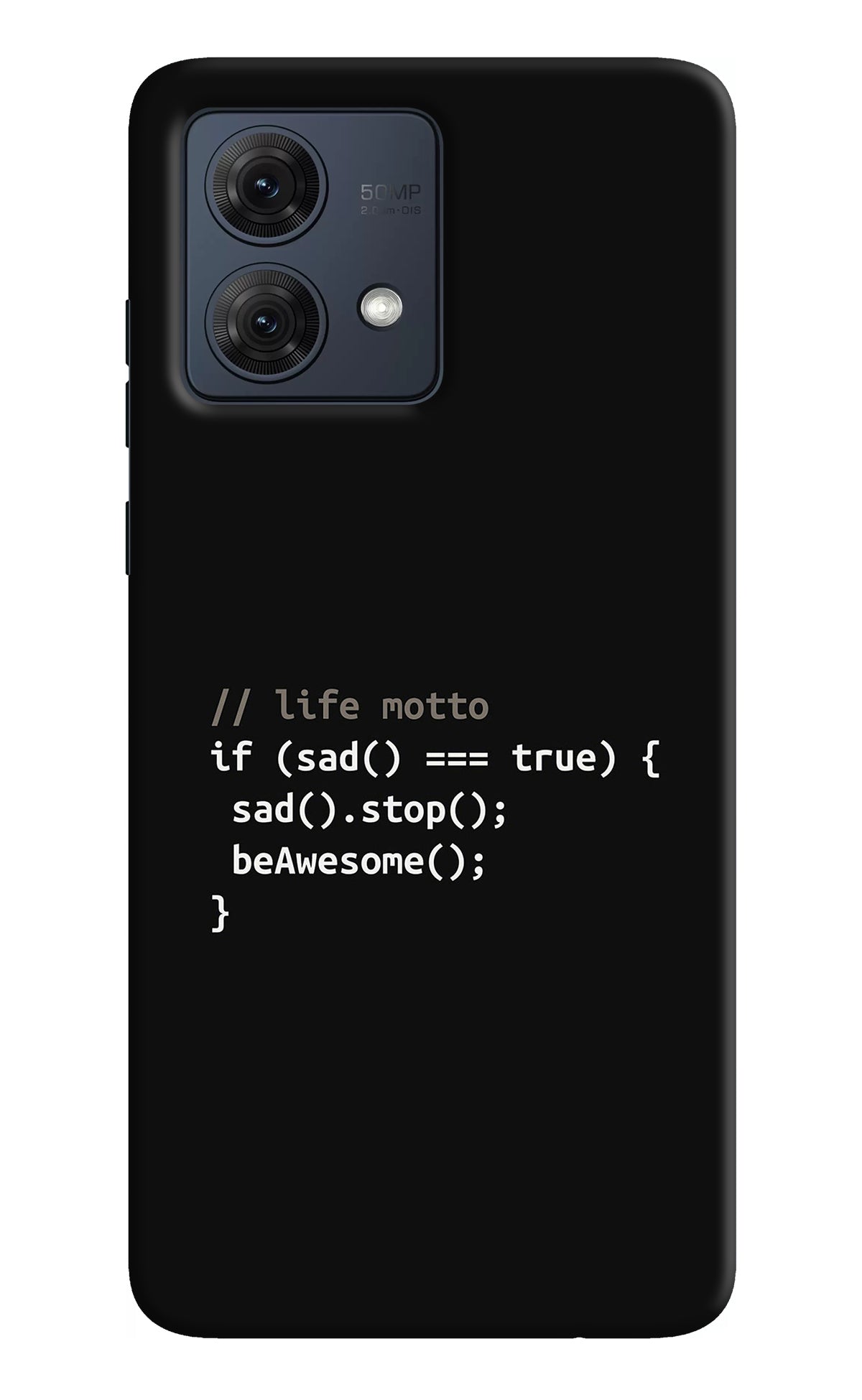 Life Motto Code Moto G84 5G Back Cover