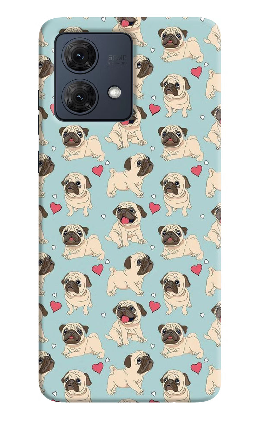 Pug Dog Moto G84 5G Back Cover, Hard case