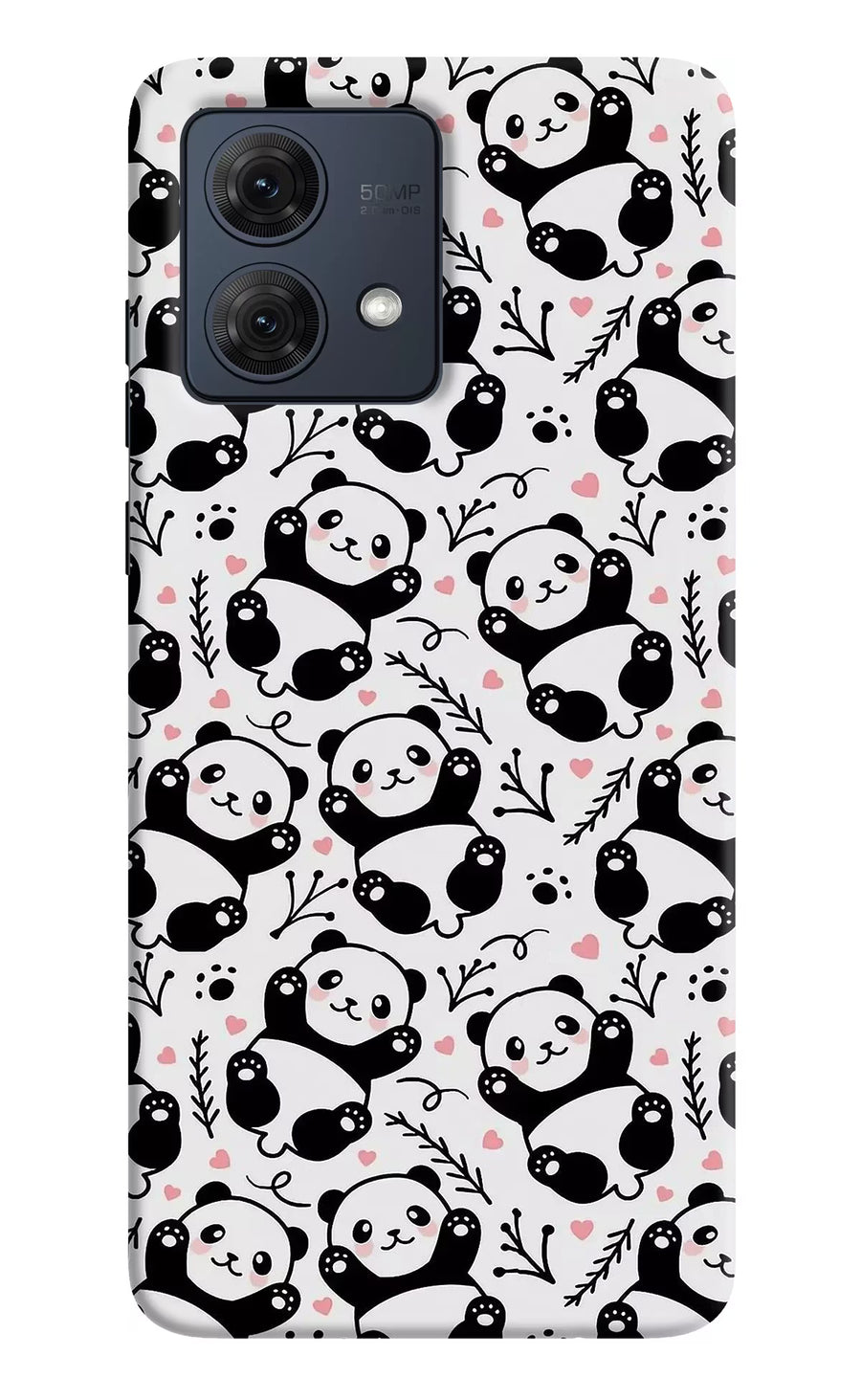 Cute Panda Moto G84 5G Back Cover, Hard case