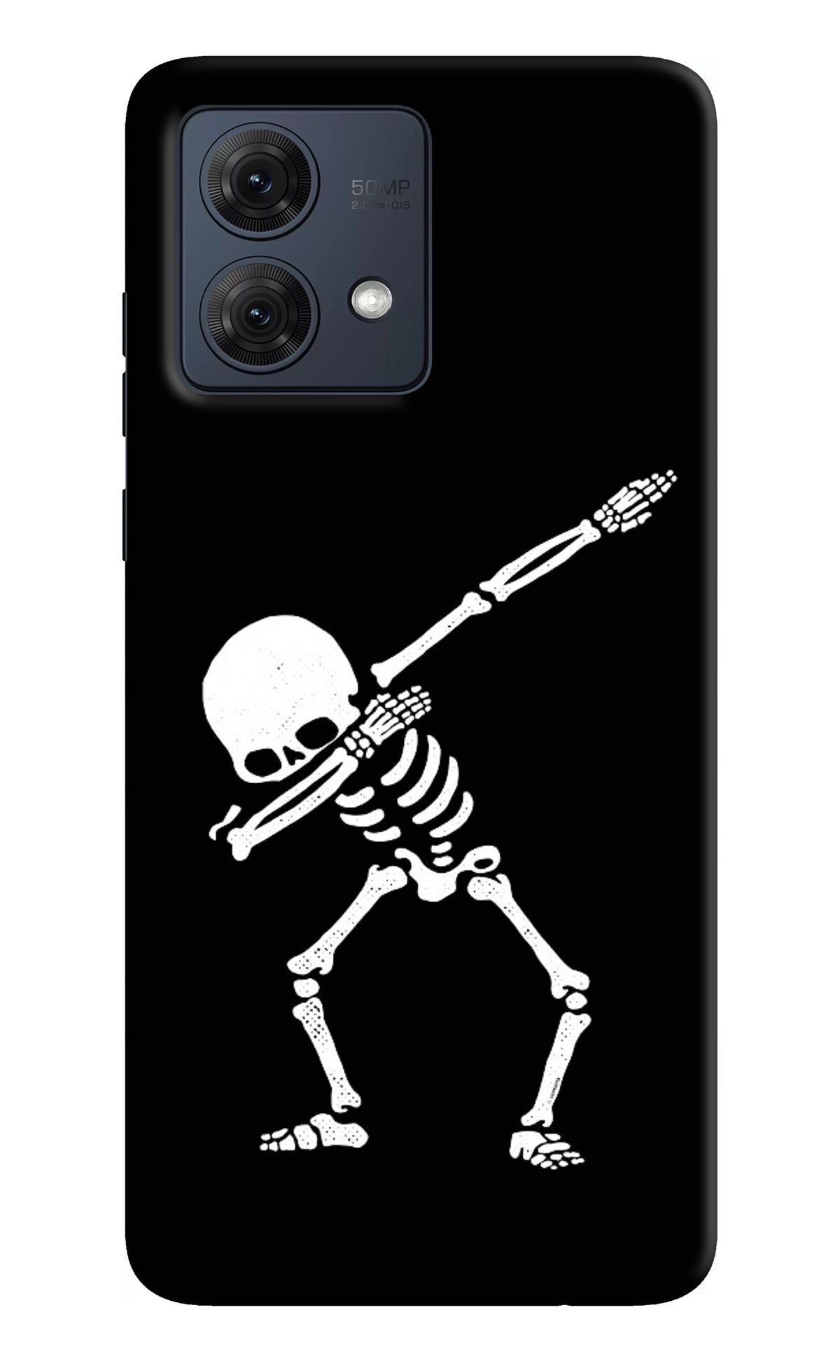 Dabbing Skeleton Art Moto G84 5G Back Cover