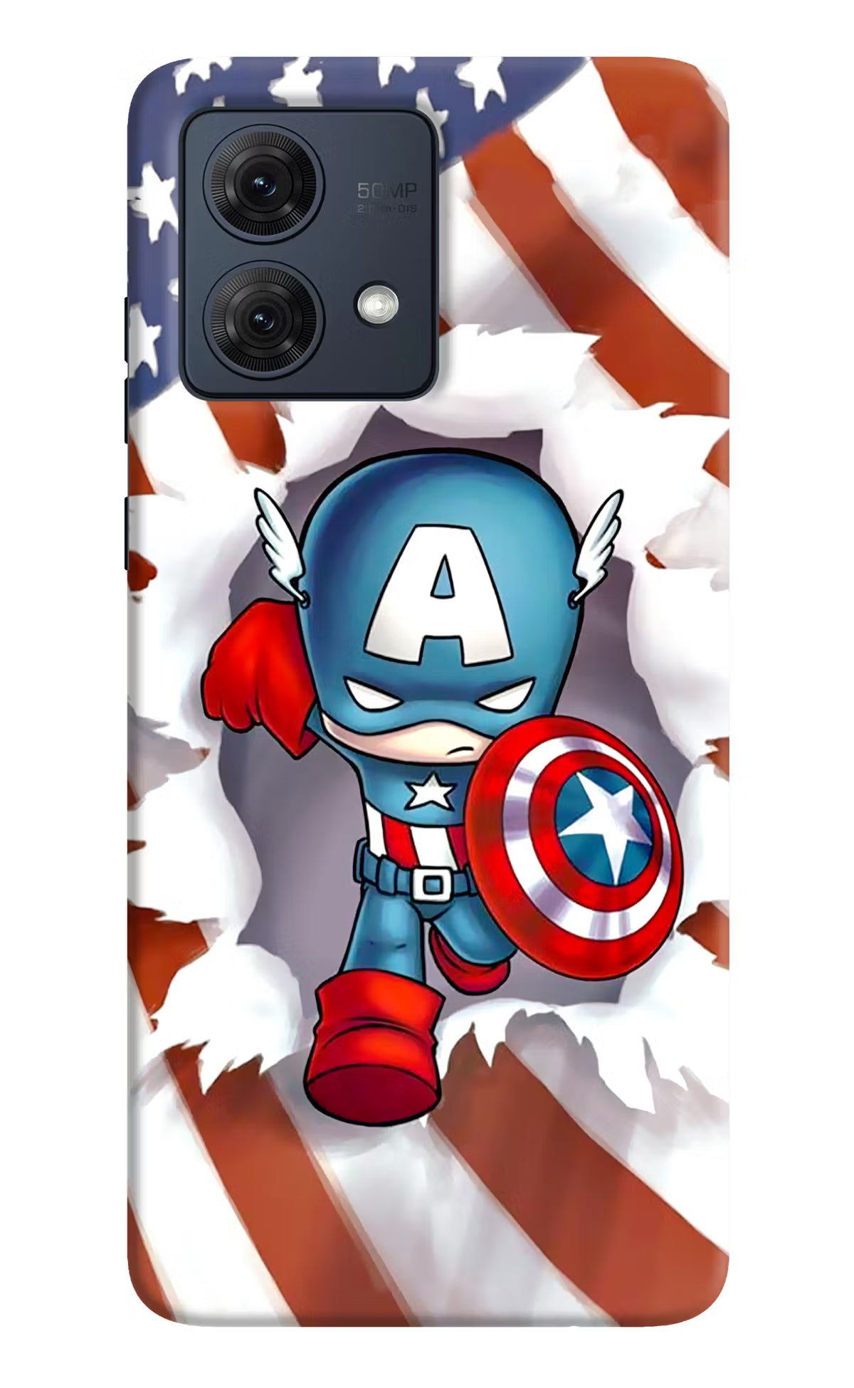 Captain America Moto G84 5G Hard Case Back Cover by Casekaro