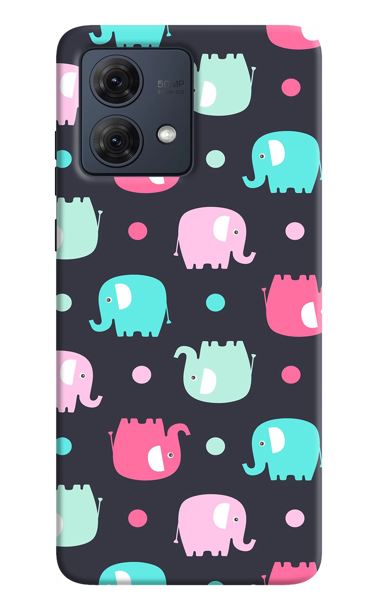 Elephants Moto G84 5G Back Cover