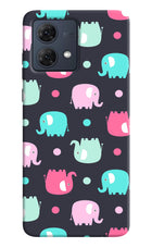 Elephants Moto G84 5G Hard Case Back Cover by Casekaro