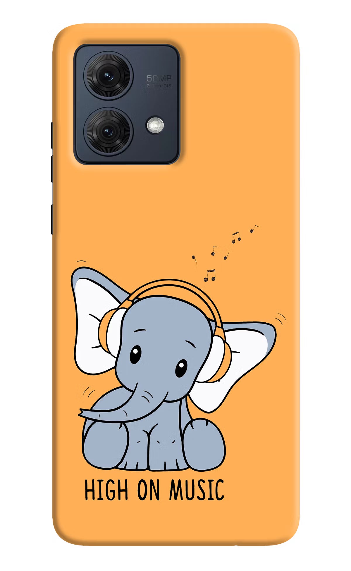 High On Music Moto G84 5G Hard Case Back Cover by Casekaro