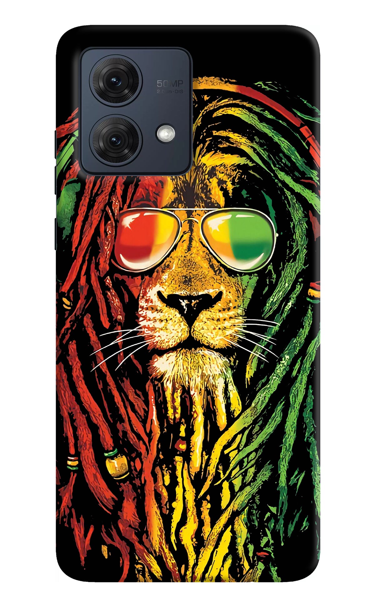 Rasta Lion Moto G84 5G Back Cover