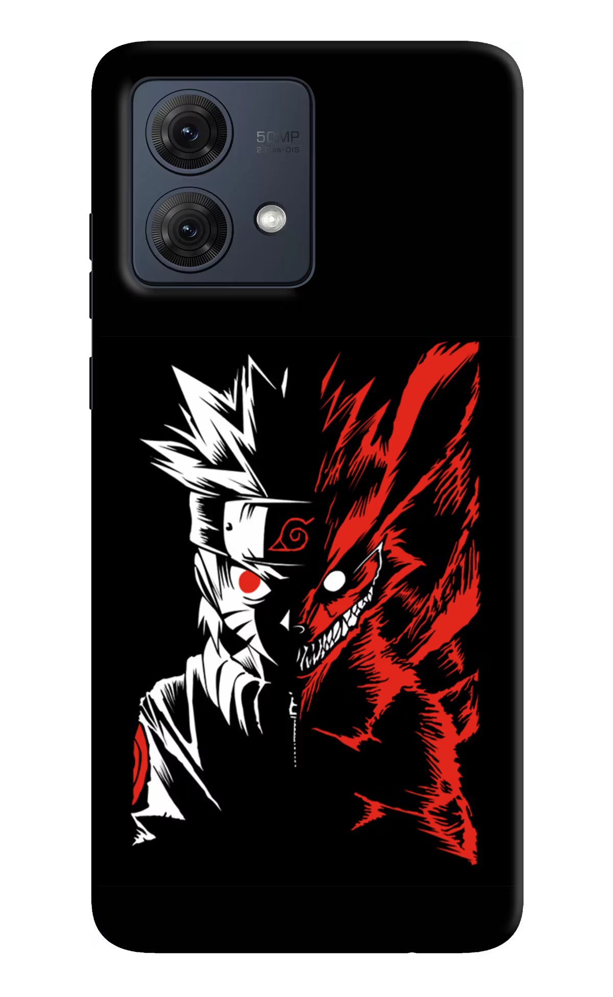 Naruto Two Face Moto G84 5G Hard Case Back Cover by Casekaro