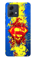 Superman logo Moto G84 5G Hard Case Back Cover by Casekaro