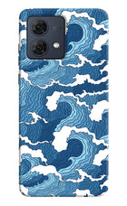 Blue Waves Moto G84 5G Hard Case Back Cover by Casekaro