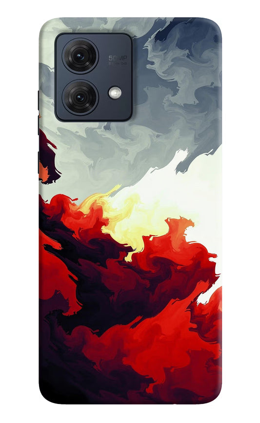 Fire Cloud Moto G84 5G Hard Case Back Cover by Casekaro