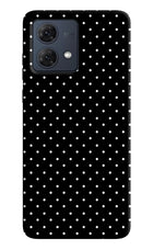 White Dots Moto G84 5G Hard Case Back Cover by Casekaro