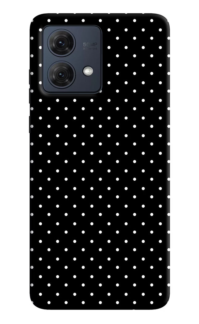 White Dots Moto G84 5G Hard Case Back Cover by Casekaro