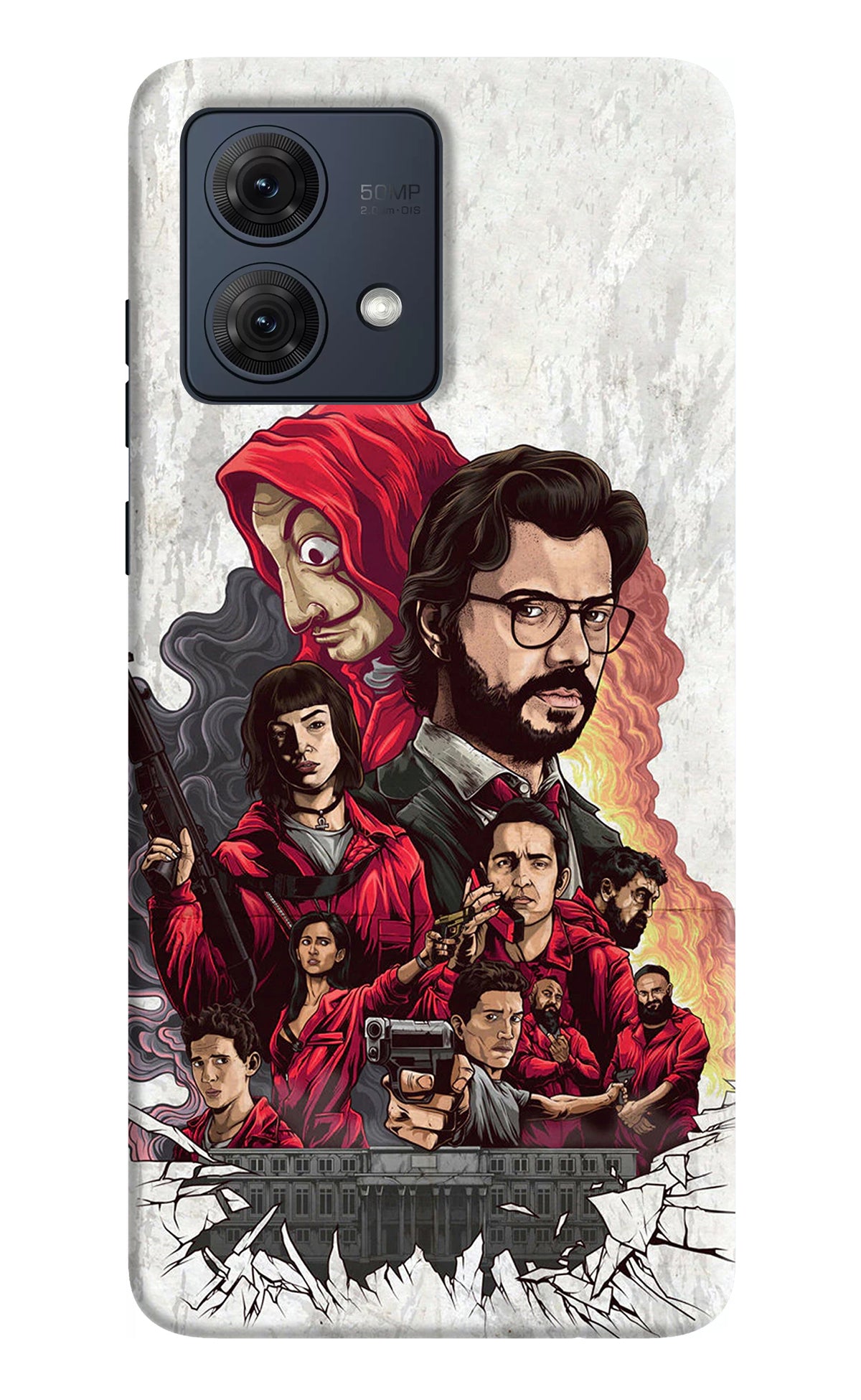 Money Heist Artwork Moto G84 5G Back Cover