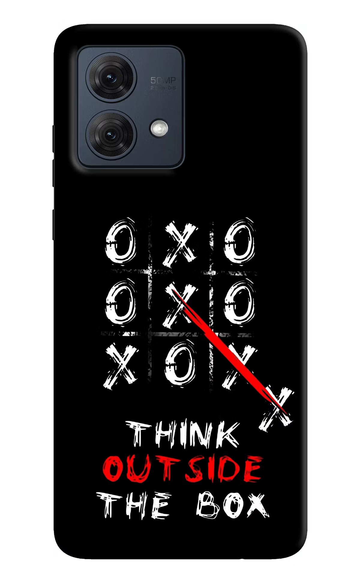 Think out of the BOX Moto G84 5G Hard Case Back Cover by Casekaro