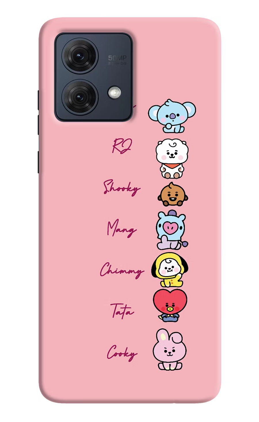 BTS names Moto G84 5G Back Cover, Hard case