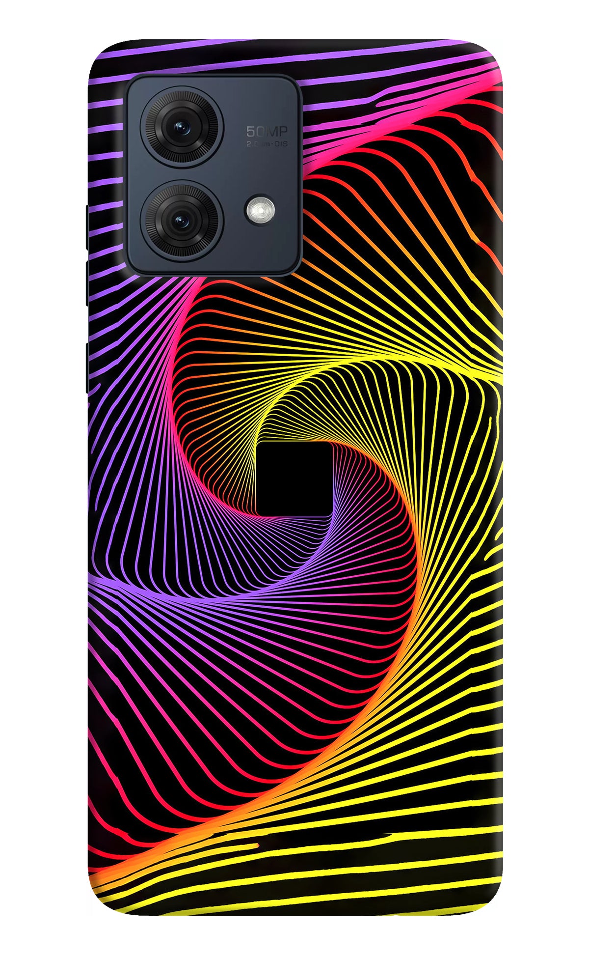 Colorful Strings Moto G84 5G Back Cover