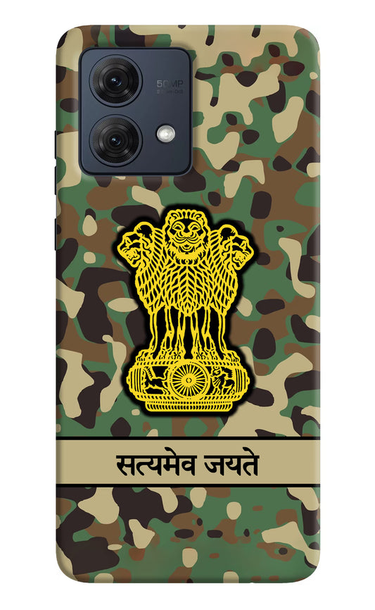 Satyamev Jayate Army Moto G84 5G Hard Case Back Cover by Casekaro