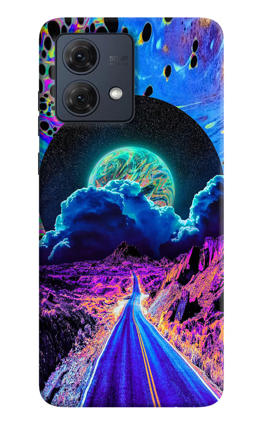 Psychedelic Painting Moto G84 5G Hard Case Back Cover by Casekaro
