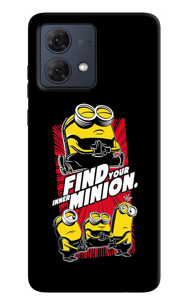 Find your inner Minion Moto G84 5G Hard Case Back Cover by Casekaro
