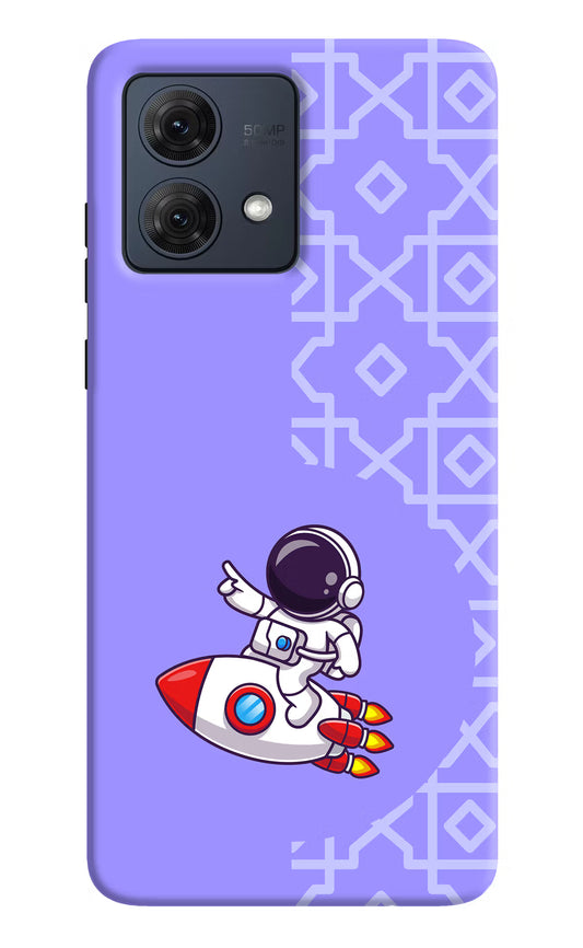 Cute Astronaut Moto G84 5G Hard Case Back Cover by Casekaro