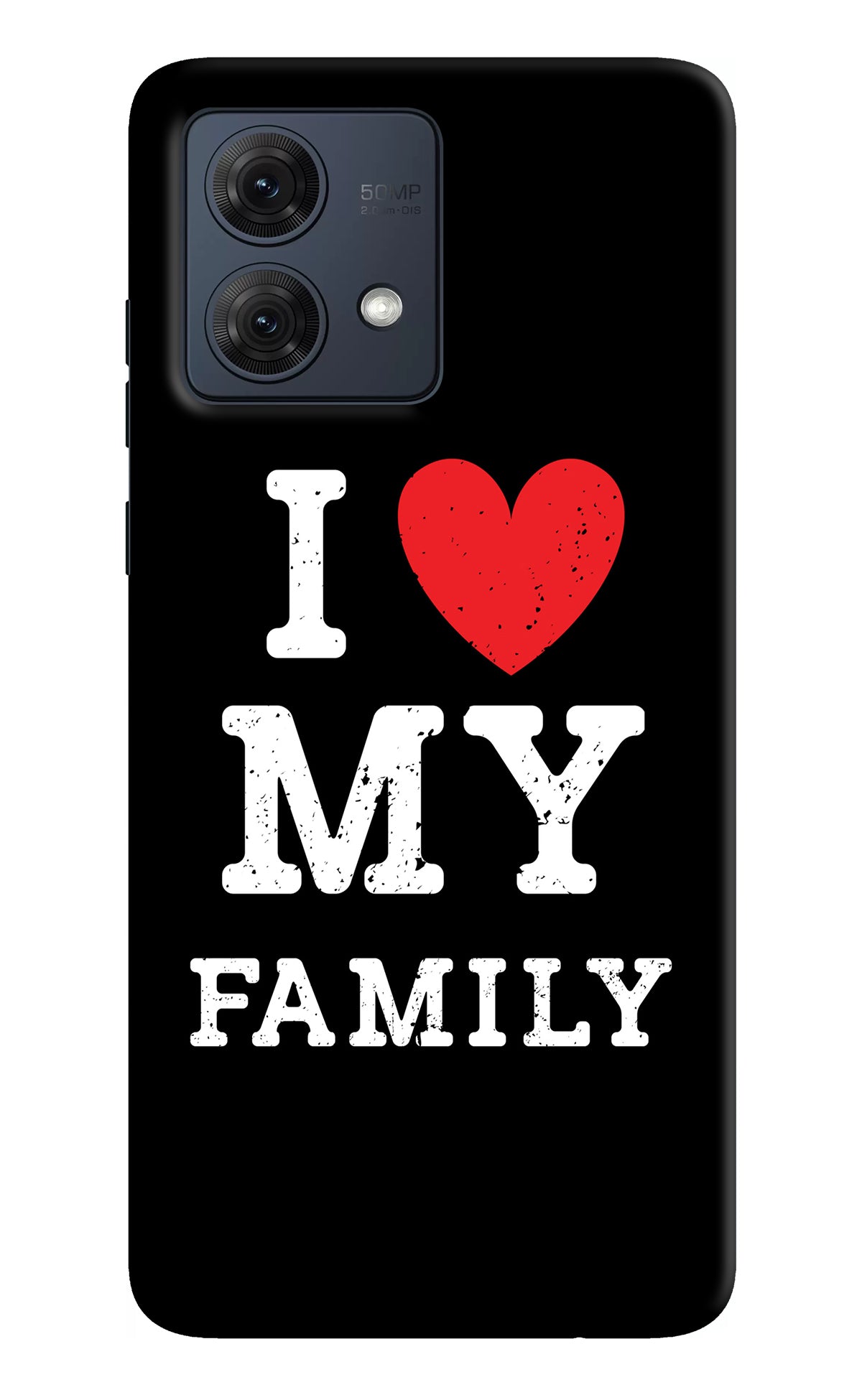 I Love My Family Moto G84 5G Back Cover