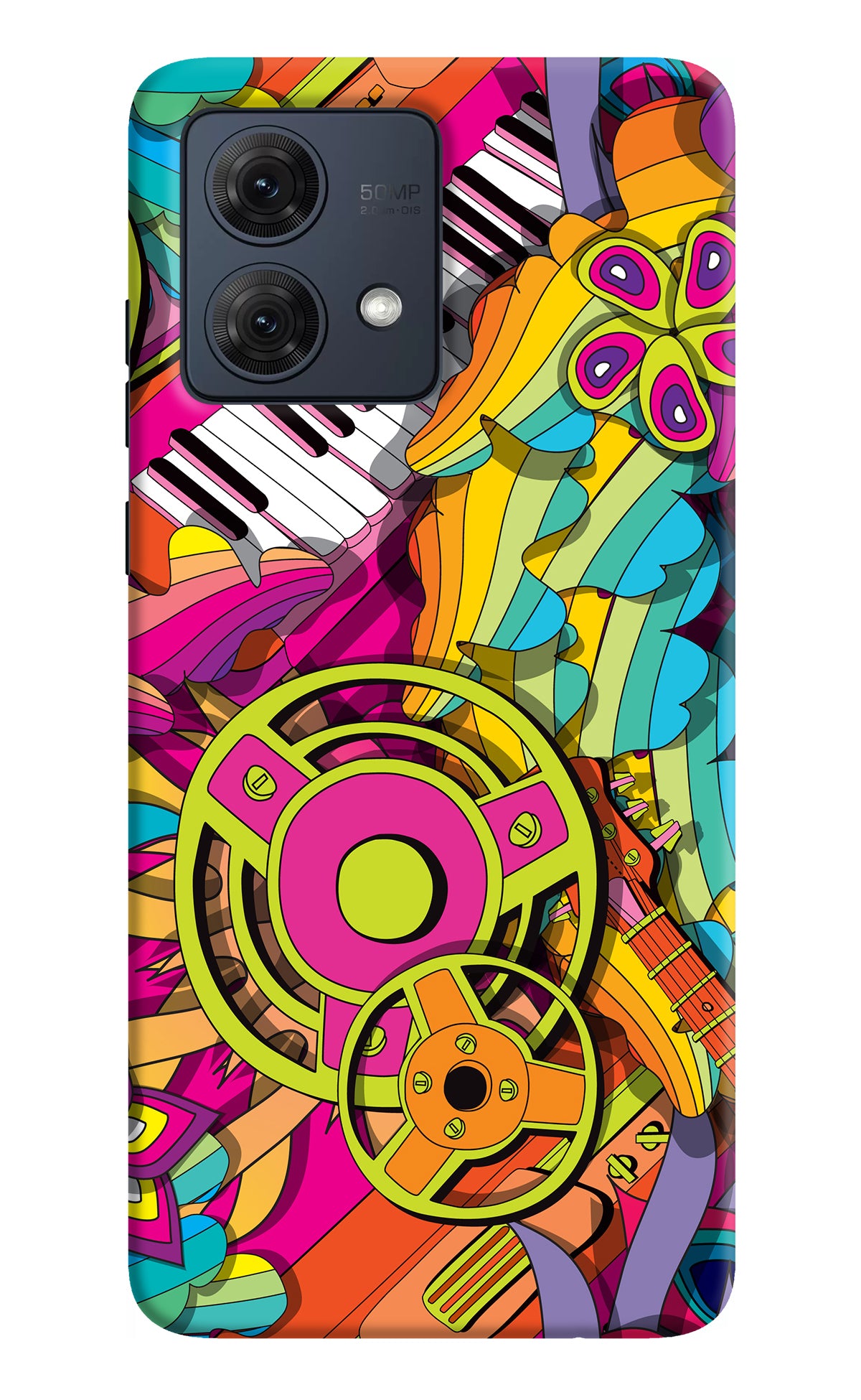 Music Doodle Moto G84 5G Back Cover