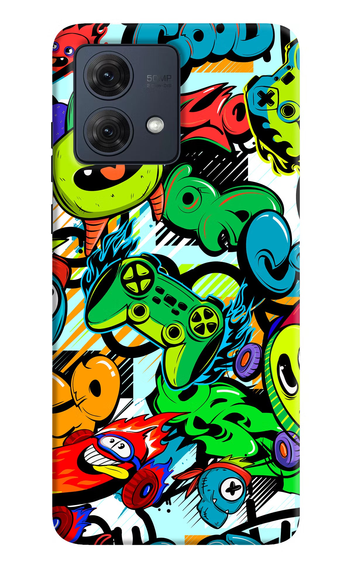 Game Doodle Moto G84 5G Hard Case Back Cover by Casekaro