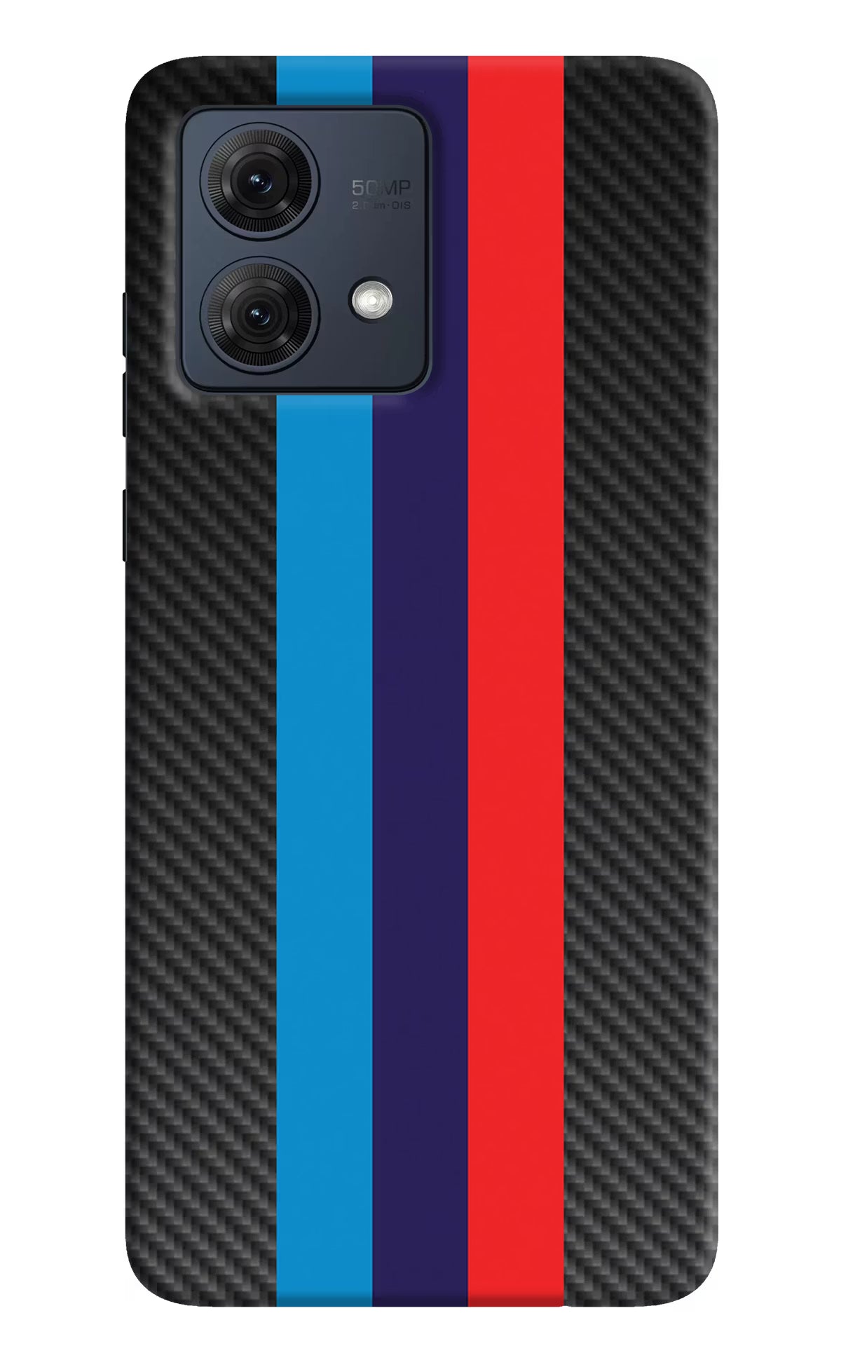 BMW Stripes Pattern Moto G84 5G Hard Case Back Cover by Casekaro