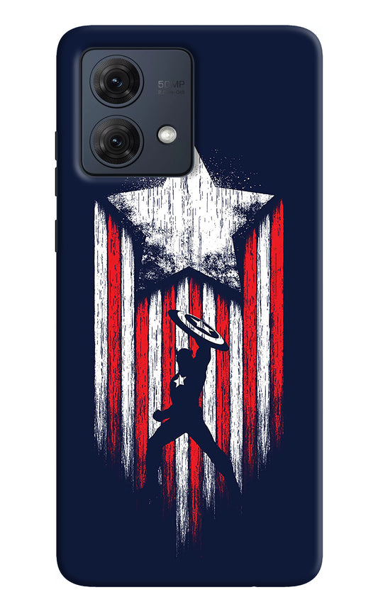 Captain America Marvel Art Moto G84 5G Back Cover