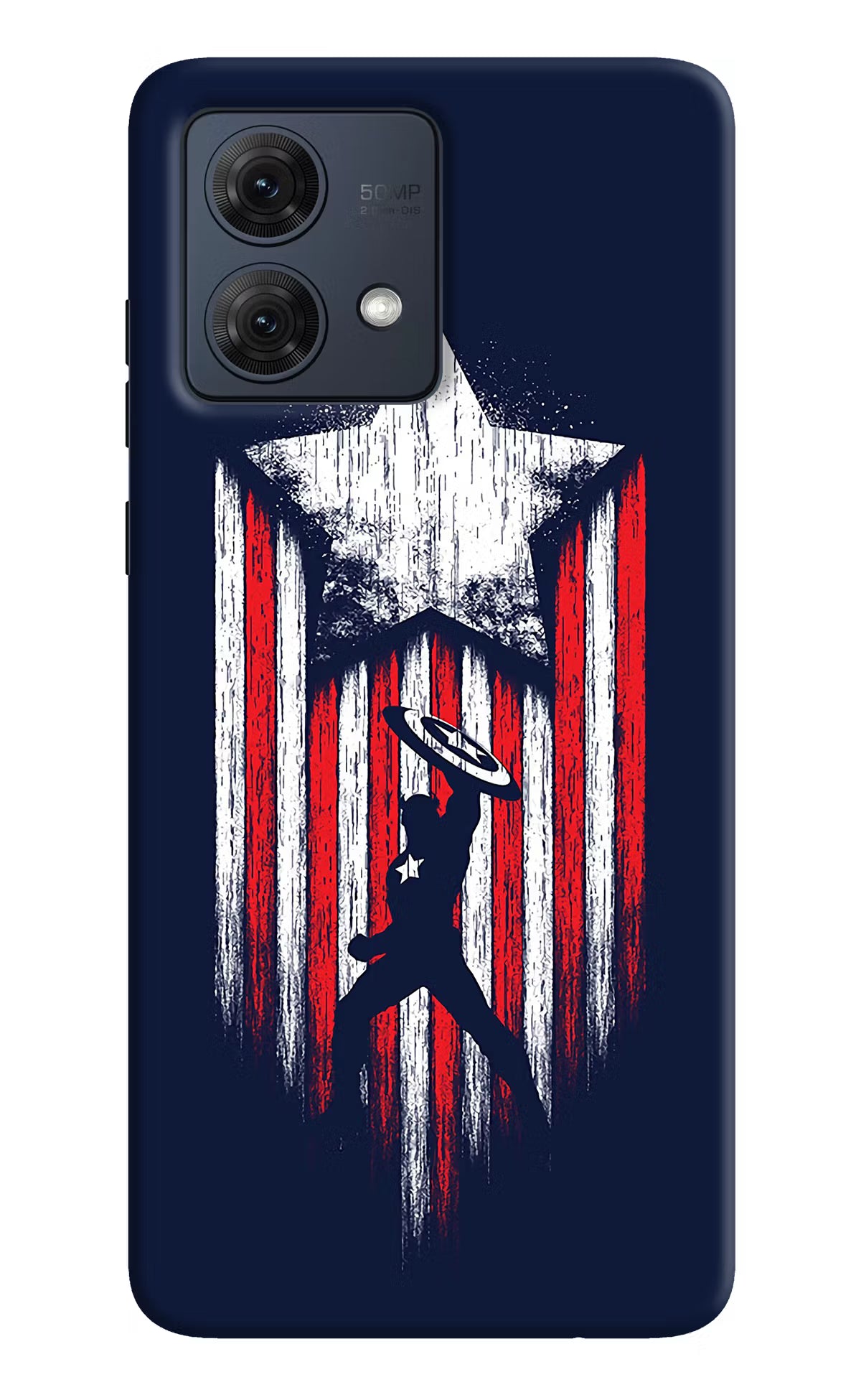 Captain America Marvel Art Moto G84 5G Hard Case Back Cover by Casekaro