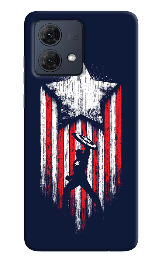 Captain America Marvel Art Moto G84 5G Hard Case Back Cover by Casekaro