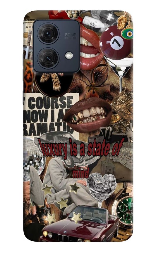 Luxury Moto G84 5G Hard Case Back Cover by Casekaro