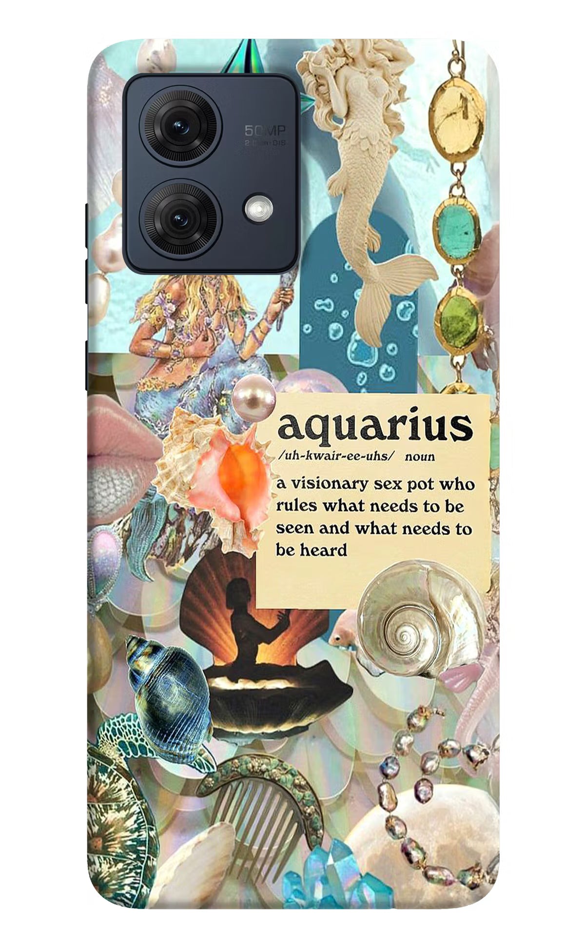 Aquarius Zodiac Moto G84 5G Hard Case Back Cover by Casekaro