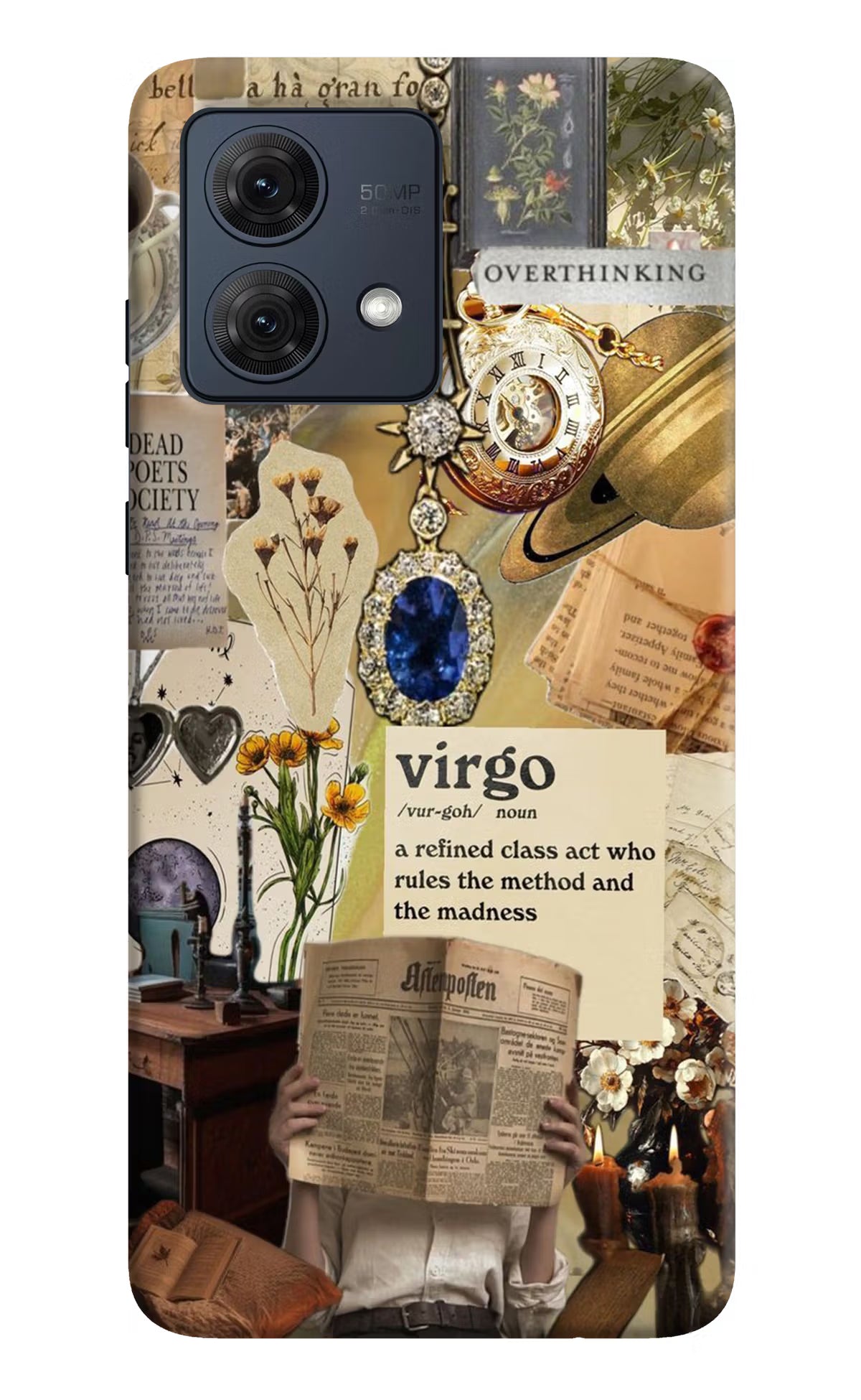 Virgo Zodiac Moto G84 5G Hard Case Back Cover by Casekaro