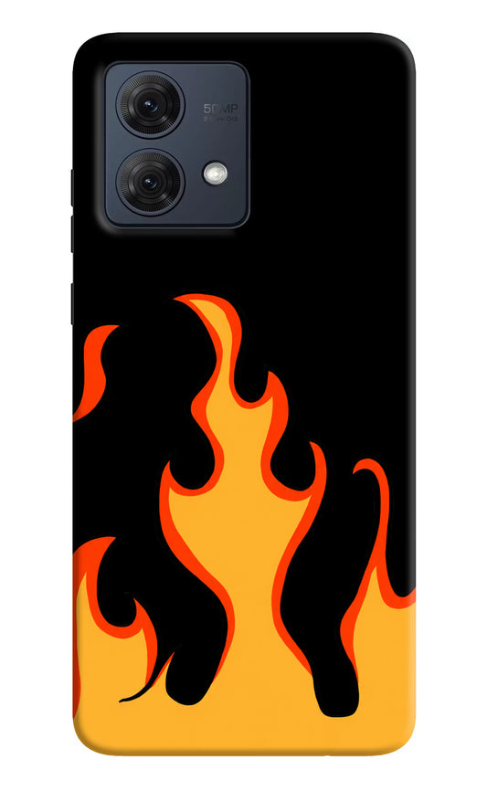 Fired Up – Black Moto G84 5G Hard Case Back Cover by Casekaro
